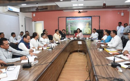 पर्यावरण आणि वातावरणीय बदल तसेच पशुसंवर्धन मंत्री पंकजा मुंडे यांच्याकडून विभागाचा आढावा