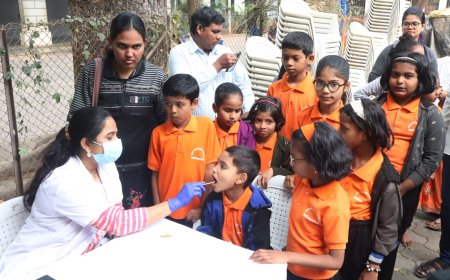 जय गणेश विद्यार्थी पालकत्व योजनेतील ३७० विद्यार्थ्यांची आरोग्य तपासणी  श्रीमंत दगडूशेठ हलवाई सार्वजनिक गणपती ट्रस्ट तर्फे आयोजन