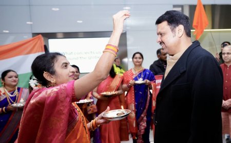 मुख्यमंत्री देवेंद्र फडणवीस यांचे झ्युरिचमध्ये उत्स्फूर्त स्वागत