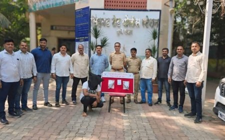 सिंहगड रोड पोलीस स्टेशन च्या रेकॉर्ड वरील तडीपार गुन्हेगाराकडुन दोन पिस्टल व दोन जिवंत काडतुस केले जप्त.