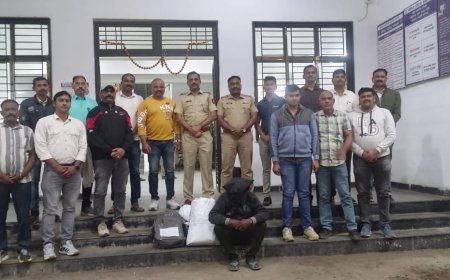 अंमली पदार्थ गांजा ची खेप घेवून येणाऱ्यास विधीसंघर्ष बालकांसह दोघांना रामनगर हद्दीत केले जेरबंद.