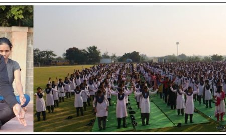 स्वेरीत सातवा 'मासिक योग दिन' साजरा