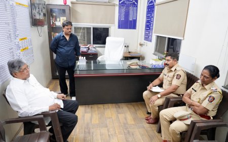 कोथरुड मधील सोनसाखळी चोरीच्या घटनेनंतर ना.चंद्रकांतदादा  पाटील यांच्याकडून आढावा