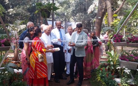 एम्प्रेस गार्डन मध्ये पुष्प प्रदर्शन नागरिकांसाठी खुले