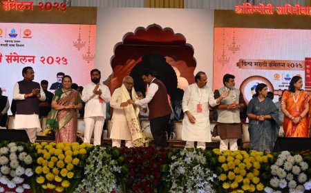 मराठीजनांच्या प्रचंड उत्साहात तिसऱ्या विश्व मराठी संमेलनाचे उद्घाटन