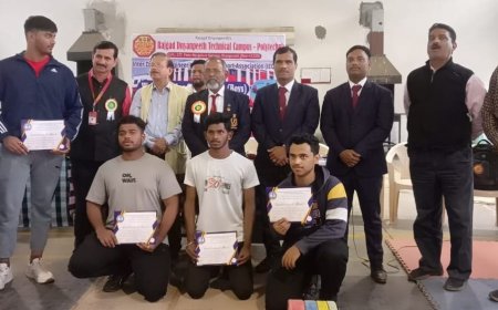 वेटलिफ्टिंग व रेसलिंग स्पर्धेत पीसीपी मुलांच्या संघ विजेता