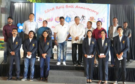 छत्रपती पुरस्कार आणि खेळाडूंच्या 5% आरक्षण यादीत रोलबॉल च्या समावेशासाठी प्रयत्न करणार - ना. चंद्रकांतदादा पाटील