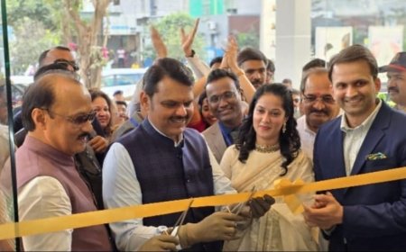 मोशी येथे मुख्यमंत्री देवेंद्र फडणवीस यांच्या हस्ते धनश्री हॉस्पिटलचे उद्घाटन...