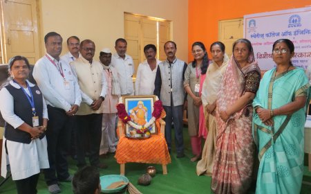 स्वेरीज् कॉलेज ऑफ इंजिनिअरिंगच्या रा. से. यो.च्या विशेष श्रमसंस्कार शिबिराचे अजनसोंड मध्ये उदघाटन