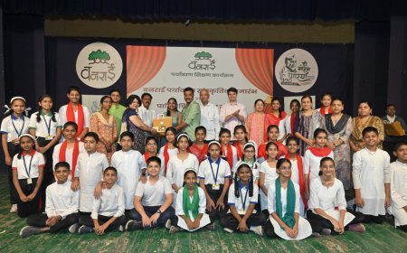 ५० शाळेतील ४०० हून अधिक विद्यार्थ्यांनी दिला पर्यावरण संवर्धनाचा संदेश