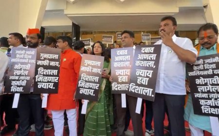दिशा सालियनला न्याय मिळण्यासाठी शिवसेना आमदारांचे मूक आंदोलन