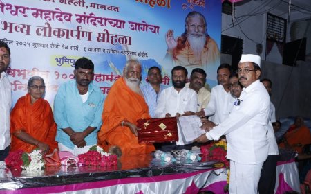 मानवत शहरात भव्य अमृतेश्वर शिव मंदीर बांधकामाचा प्रारंभ