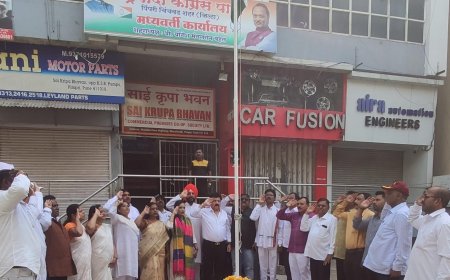 राष्ट्रवादी काँग्रेस पार्टीच्या वतीने महाराष्ट्र दिन व कामगार दिन उत्साहात साजरा...