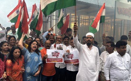 'ऑपरेशन सिंदूर'नंतर शिवसेनेकड़ून जल्लोष