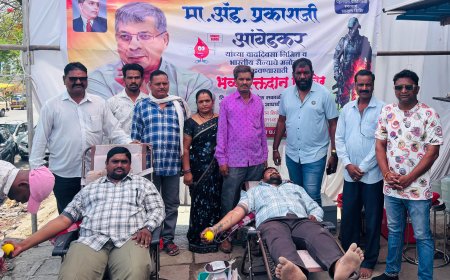 रक्तदान शिबिर घेऊन भारतीय सैनिकांना प्रोत्साहन