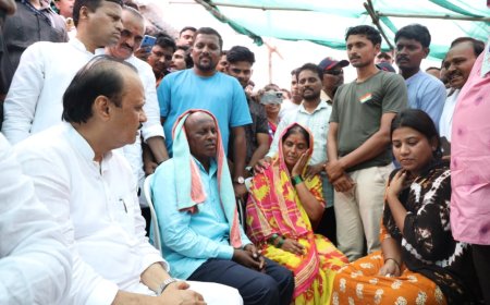 शहीद सचिन वनंजे यांच्या कुटुंबियांची उपमुख्यमंत्री अजित पवार यांनी घेतली सांत्वनपर भेट