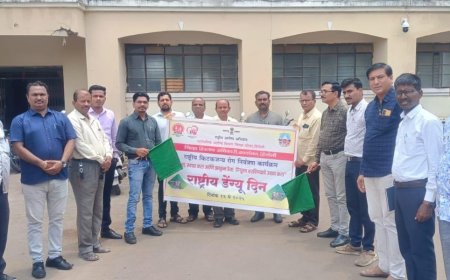 जिल्हा हिवताप कार्यालयात राष्ट्रीय डेंग्यू दिन साजरा