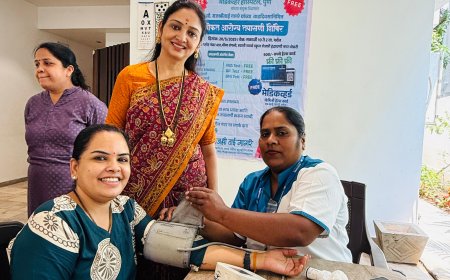 मोफत आरोग्य तपासणी शिबिरास उत्स्फूर्त प्रतिसाद – ४८४ हून अधिक नागरिकांनी घेतला लाभ