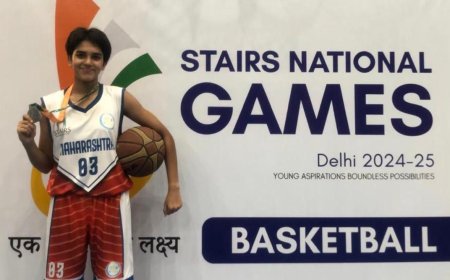 नॅशनल बास्केटबॉल स्पर्धेत ढोले पाटील स्कूल फॉर एक्सलन्सच्या  श्रद्धा चरखचे यश
