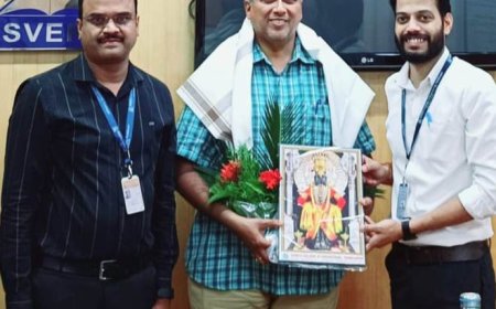 स्वेरीच्या संशोधन विभागाला दिली आय.आय.टी., तिरुपतीच्या डॉ.अरुण तंगीराला यांनी सदिच्छा भेट