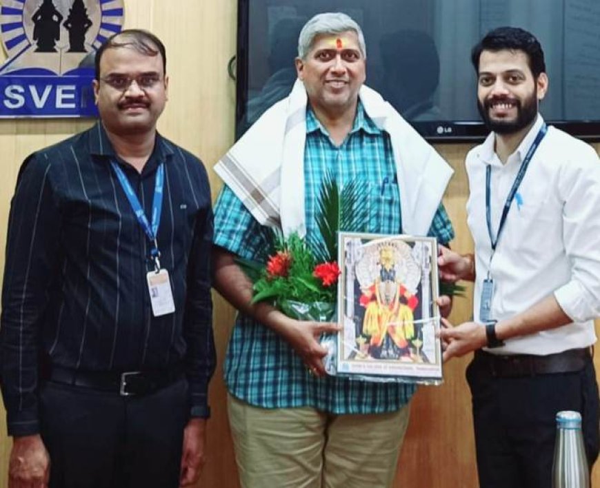 स्वेरीच्या संशोधन विभागाला दिली आय.आय.टी., तिरुपतीच्या डॉ.अरुण तंगीराला यांनी सदिच्छा भेट