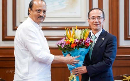 जपानचे महावाणिज्यदूत यागी कोजी यांनी घेतली उपमुख्यमंत्री अजित पवार यांची सदिच्छा भेट