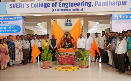 स्वेरीमध्ये ३५२ वा शिवराज्याभिषेक दिन उत्साहात साजरा