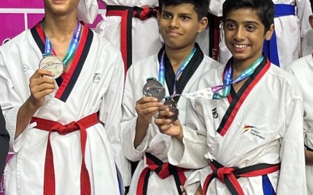 पुणे जिल्ह्याच्या फ्रीस्टाईल तायक्वांदो संघाचे राष्ट्रीय पातळीवर यश