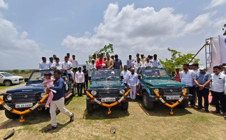 क्रीडा व युवक कल्याण मंत्री दत्तात्रय भरणे यांच्या हस्ते कडबनवाडी येथे जिप्सी सफारी उपक्रमाचे उद्घाटन