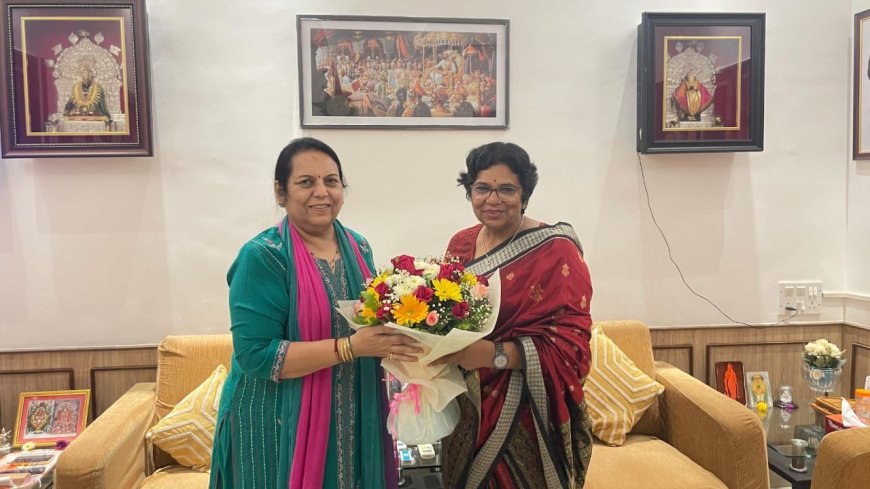 उपसभापती डॉ. नीलम गोऱ्हे यांची राष्ट्रीय महिला आयोगाच्या अध्यक्षा विजया रहाटकर यांच्याशी सदिच्छा भेट