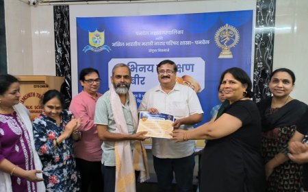 पनवेल महानगरपालिका कडून ज्येष्ठ नाट्य कलावंत धनंजय सर्व देशपांडे खारघर अभिनय प्रशिक्षण शिबिर