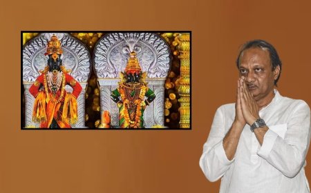 आषाढी एकादशीनिमित्त उपमुख्यमंत्री अजित पवार यांचं पांडुरंगाच्या चरणी वंदन