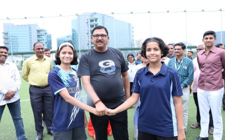 डीपीईएस मध्ये फुटबॉल स्पर्धा संपन्न