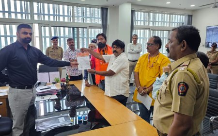 हिंदू एकता आंदोलन  पक्षाच्या वतीने जिल्हाधिकाऱ्यांना निवेदन