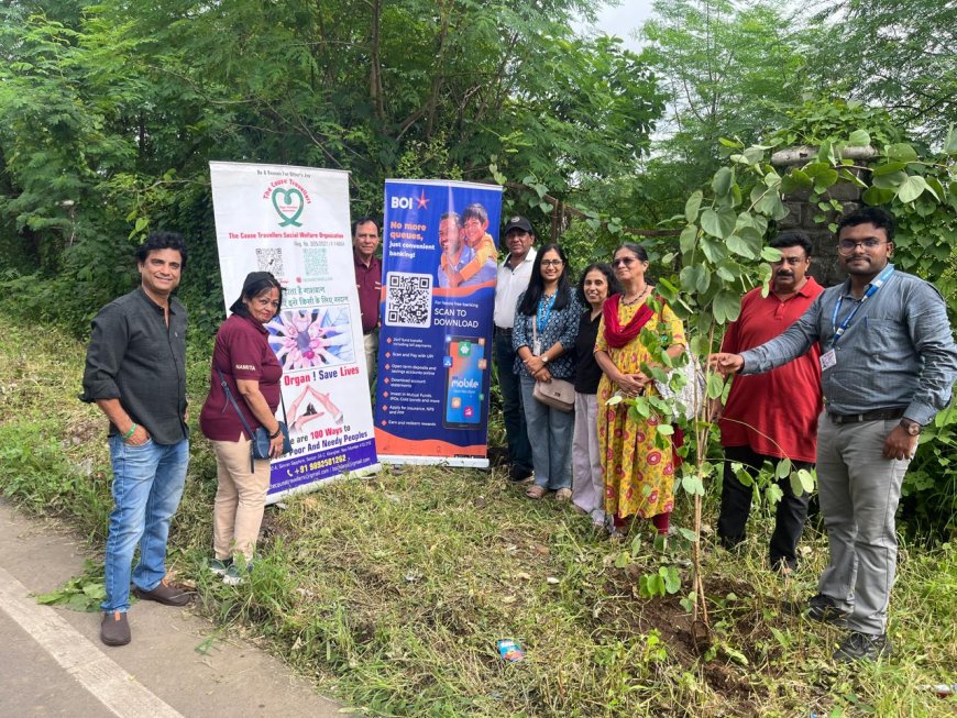 प्रभाग समिती अ खारघर अंतर्गत, सेक्टर २७, खारघर येथे पनवेल महानगरपालिका, उद्यान विभागामार्फत वृक्षारोपण