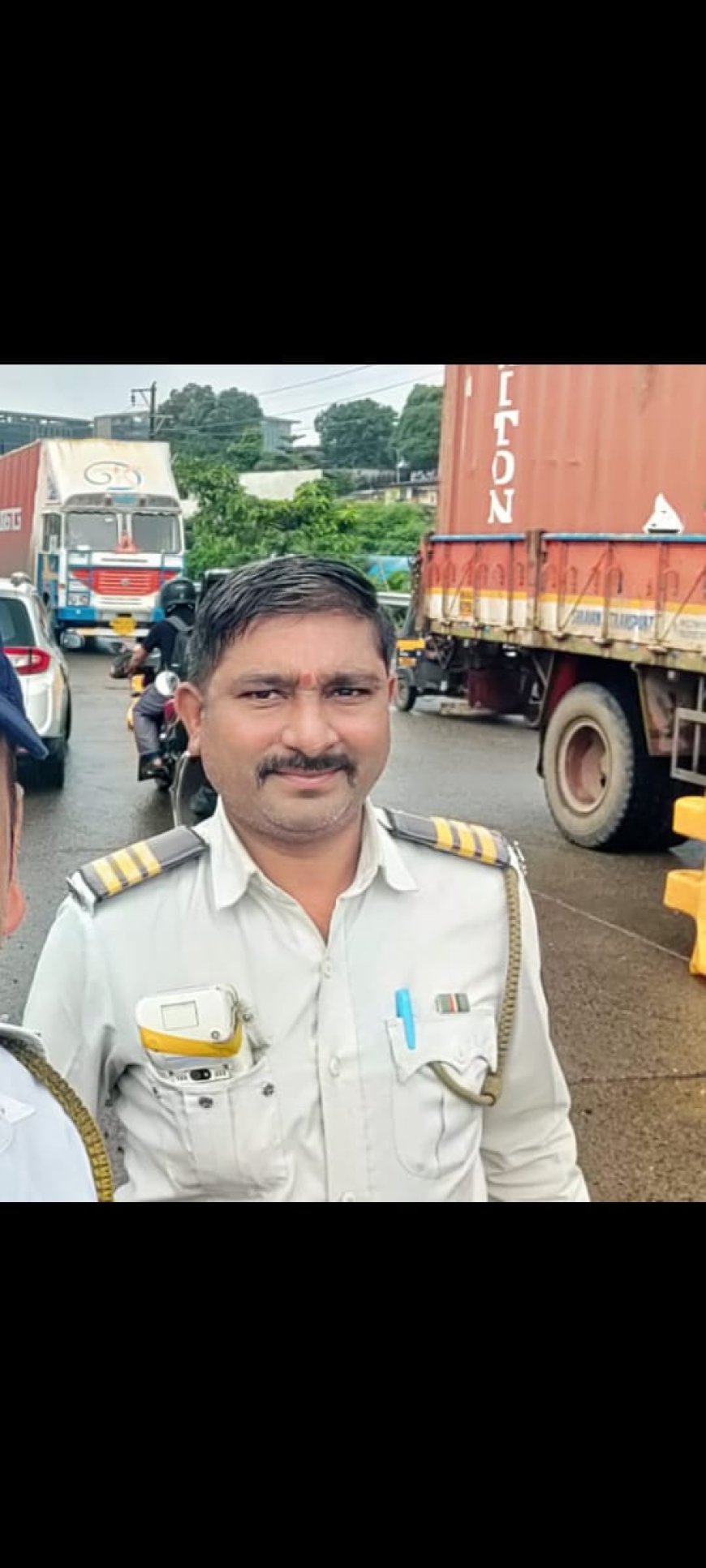नवी मुंबई अपघात; पोलीस कॉन्स्टेबलला चिरडले