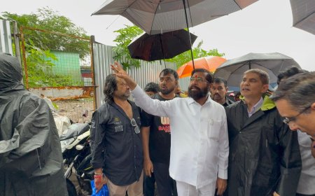 मुंबई, ठाण्यातील पावसाच्या परिस्थितीचा उपमुख्यमंत्री एकनाथ शिंदे यांच्याकडून आढावा