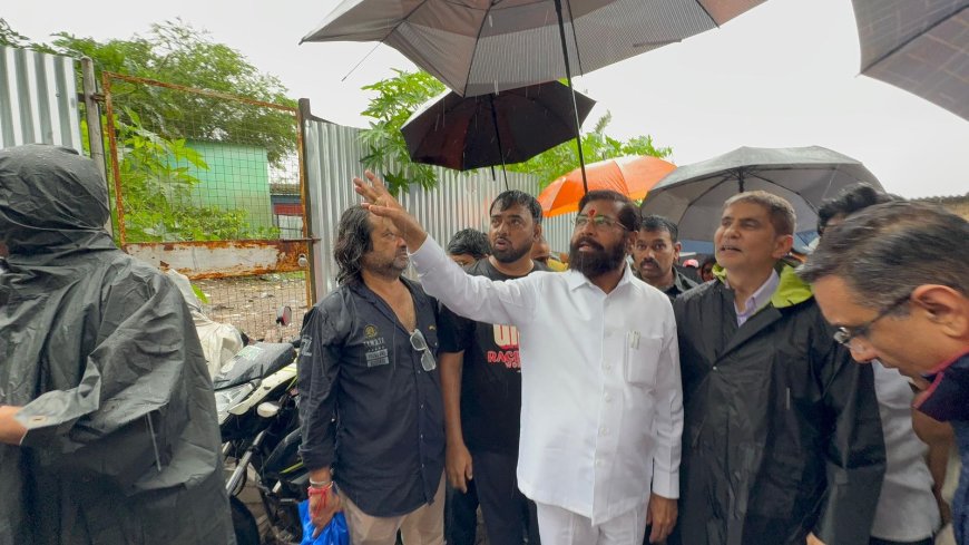 मुंबई, ठाण्यातील पावसाच्या परिस्थितीचा उपमुख्यमंत्री एकनाथ शिंदे यांच्याकडून आढावा