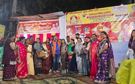 गनिमीकावा युवा सेवा संघात महिलांसाठी भव्य “होम मिनिस्टर” स्पर्धा – पावसातही उसळली गर्दी, प्रत्येक महिलेला गिफ्ट्सचा मान!