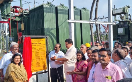 आमदार विनोद अग्रवाल यांच्या हस्ते 10 एमव्हीएचे दोन नवे पॉवर ट्रान्सफॉर्मर सुरू..