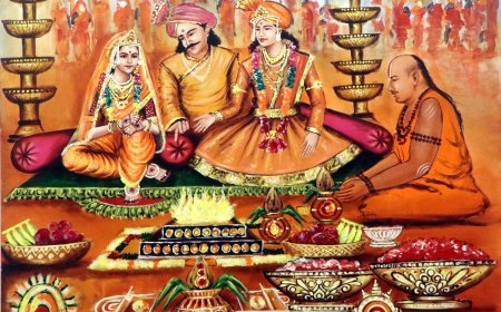 कॅनव्हासवर उमटली देवी अहिल्यांची शिवभक्ती आणि १०० वर्षांपूर्वीच्या महाकुंभाचे वैभव