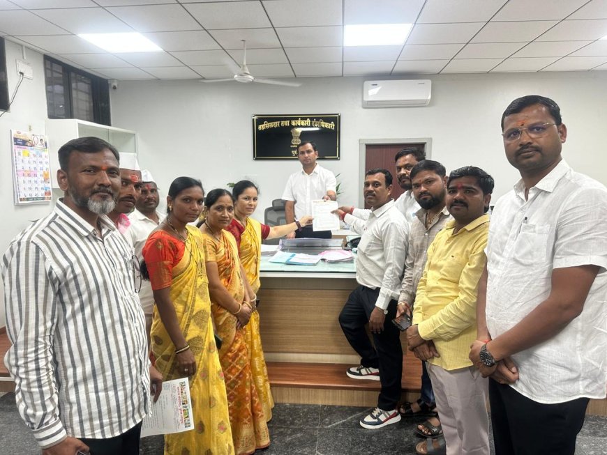 सरपंच संघटनेच्या वतीने शासनास ओला दुष्काळ जाहीर करण्याची मागणी