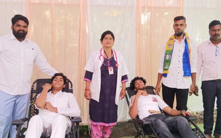 वंचित बहुजन आघाडी तर्फे धम्म चक्र प्रवर्तन दिनानिमित्त रक्तदान शिबिर संपन्न...