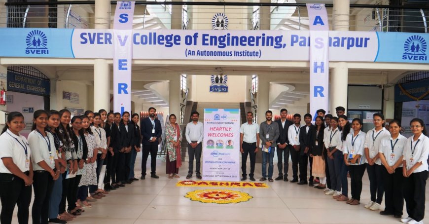 स्वेरीज् कॉलेज ऑफ इंजिनिअरिंगच्या मेकॅनिकल विभागात ‘ऍश्रे’ विद्यार्थी शाखेची स्थापना