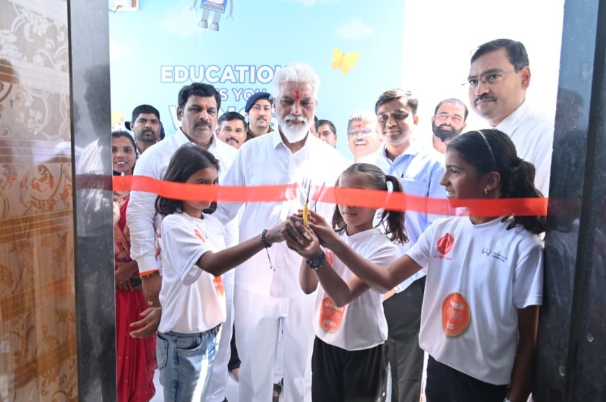 जिल्हा परिषद प्राथमिक जालिंदरनगर येथे 'सृजन' (न्यु एज टेक्नॉलॉजी स्किल सेंटर) चे उद्घाटन