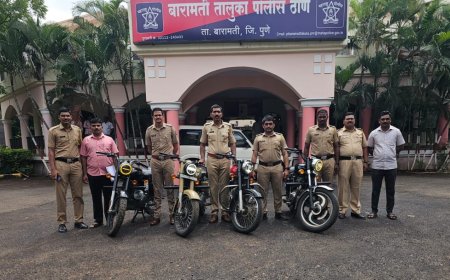 रिल्ससाठी जाळ-धूर काढणाऱ्या चार बुलेट पोलिसांच्या ताब्यात