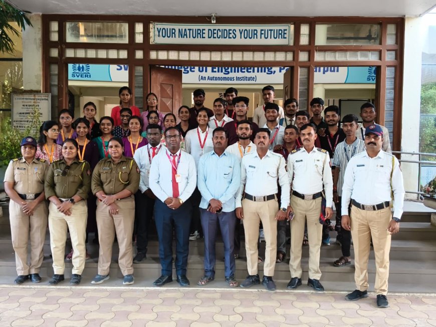 स्वेरीत ‘जागरूक नागरिक– डिजिटल सुरक्षा, रस्ता सुरक्षा व महिला सुरक्षा’ हा जनजागृती उपक्रम संपन्न