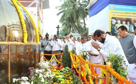६९ व्या महापरिनिर्वाण दिनानिमित्त चैत्यभूमीवर उपमुख्यमंत्री एकनाथ शिंदे यांच्याकडून अभिवादन