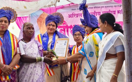 डॉ.बाबासाहेब आंबेडकर भारत भूषण नॅशनल अवॉर्डने प्रा.छाया बोरकर सन्मानित.