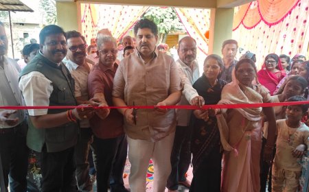 मोगर्रा येथे नवे ग्रामपंचायत भवन तसेच 1 कोटी 90 लाखांच्या विविध विकासकामांचे लोकार्पण व भूमिपूजन सम्पन्न